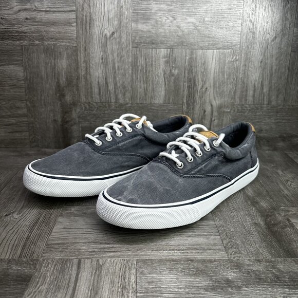 Sperry Men's size 13 Striper II CVO Denim Grey Casual Sneakers - Picture 3 of 8